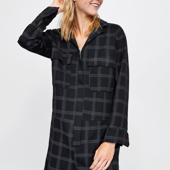 Zara Other - Zara Plaid Short Jumpsuit Sz M